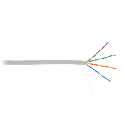 Кабель NETLAN U/UTP 4 пары, Кат.5e, 100МГц, одножильный, CCA (омедненный алюминий), внутренний, PVC нг(B), синий, 305м