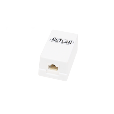 Настенная розетка NETLAN, 1 порт, Кат.5e (Класс D), 100МГц, RJ45/8P8C, 110, T568A/B, неэкранированная, белая, уп-ка 10шт.