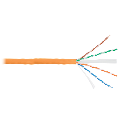 Кабель NIKOLAN U/UTP 4 пары, Кат.6 (Класс E), тест по ISO/IEC, 250МГц, одножильный, BC (чистая медь), 23AWG (0,55мм), внутренний, LSZH нг(А)-HFLTx, синий, 305м - гарантия: 5 лет / 15 лет системная