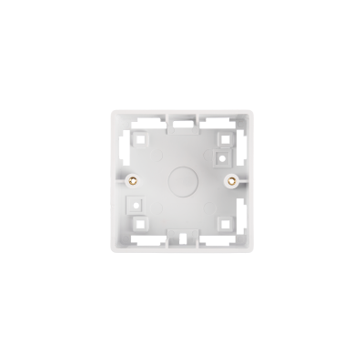 Коробка настенная NIKOMAX, под лицевые панели и розетки формата 86х86мм, белая